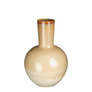 Hina Vase Beige von Mica Decorations – handgefertigte Blumenvase aus Keramik