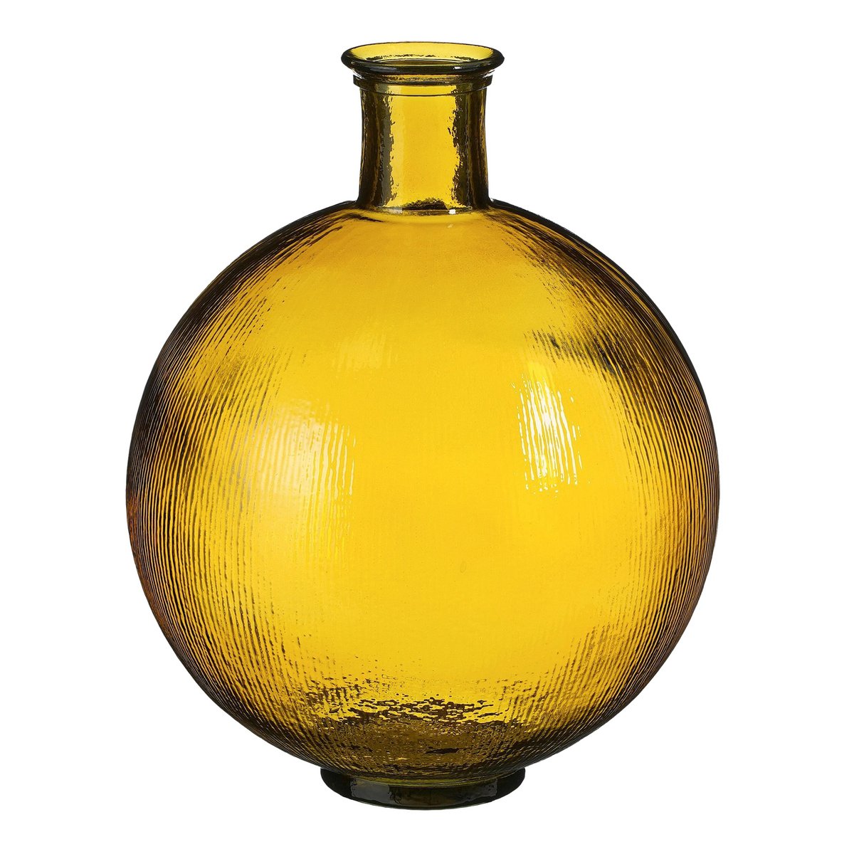 0b69719d-a6ce-4949-a1dc-dbfeae7f1c87_1200x1200_fill.jpg Solara Vase Gelb von Mica Decorations - stilvolle Flaschenvase aus recyceltem Glas