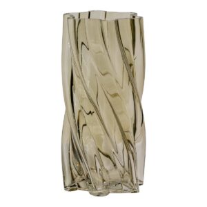 Sada Vase Rauchgrün - elegantes mundgeblasenes Glas