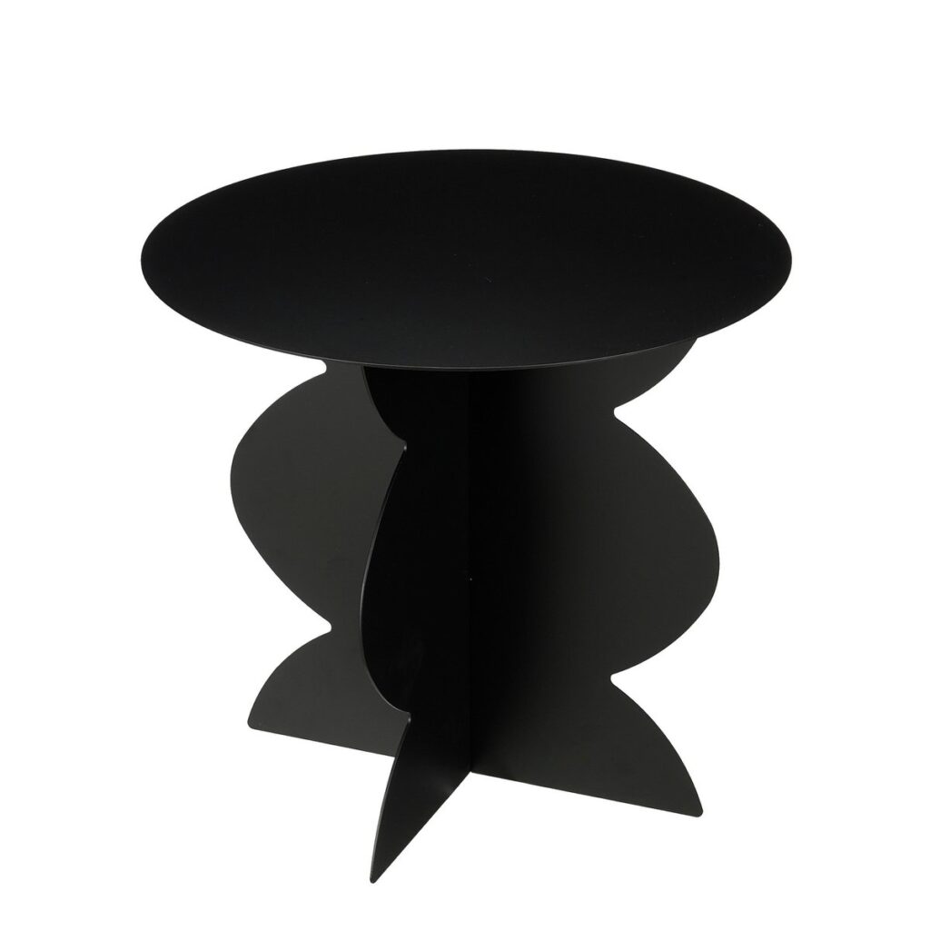 Rafi Beistelltisch Schwarz von Mica Decorations – robuster Eisen Tisch