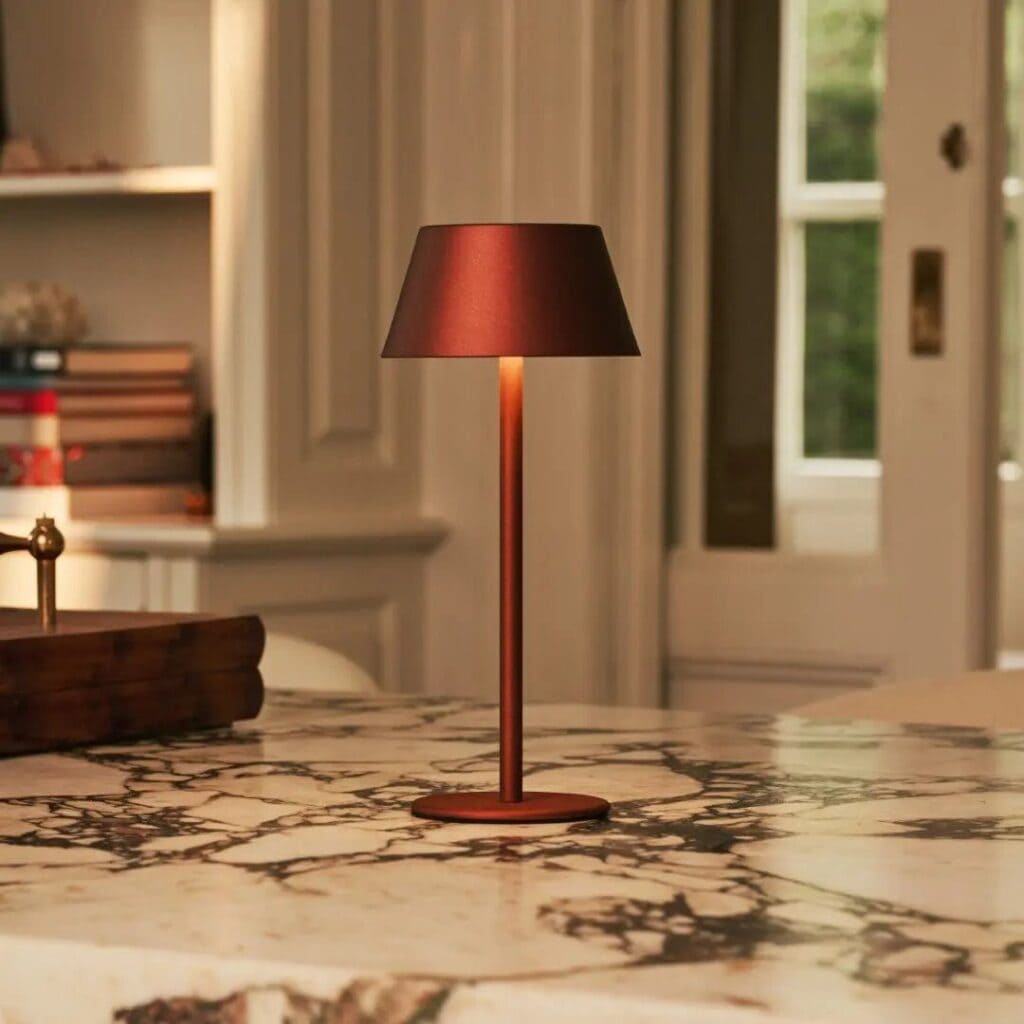 Milou Tischlampe Bronze - kabellos und dimmbar