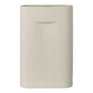 Vena Vase Grau - elegante Keramikvase in grau