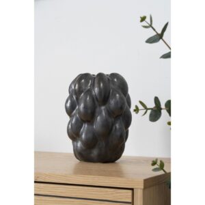 Aroa Vase Schwarz - elegante Keramikvase