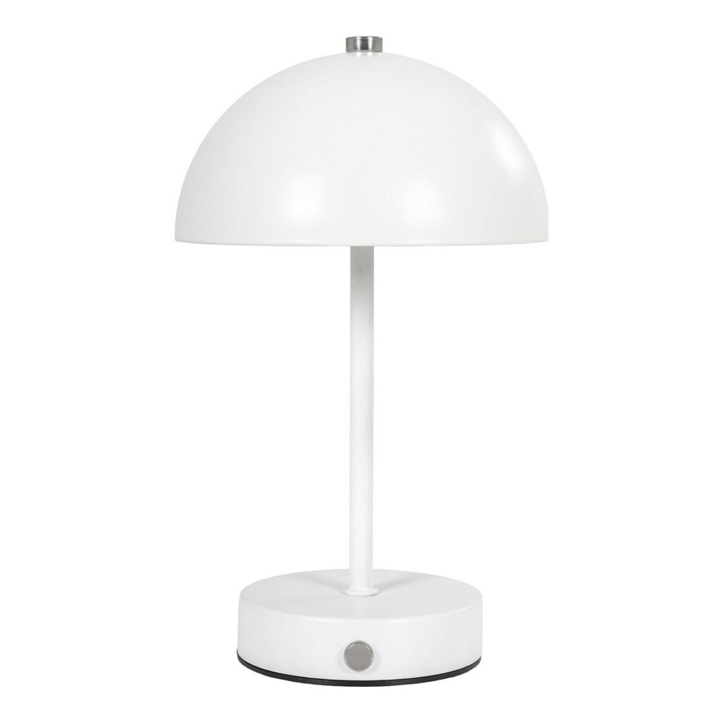 Holt Tischlampe Weiß - moderne LED-Tischleuchte aus Metall