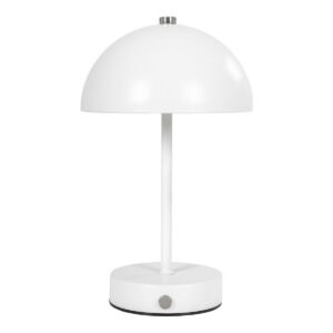 Holt Tischlampe Weiß - moderne LED-Tischleuchte aus Metall
