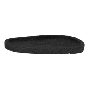 Zemen Dekoschale Schwarz aus Zement, 26,5x26x2 cm