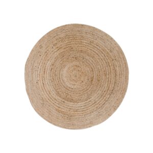 Indi Teppich Natur – Ø90 cm aus Jute, rustikales Design
