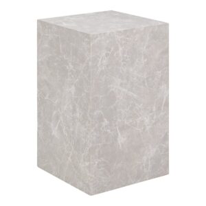 Prager Beistelltisch Marmoroptik - elegantes Design in Beige