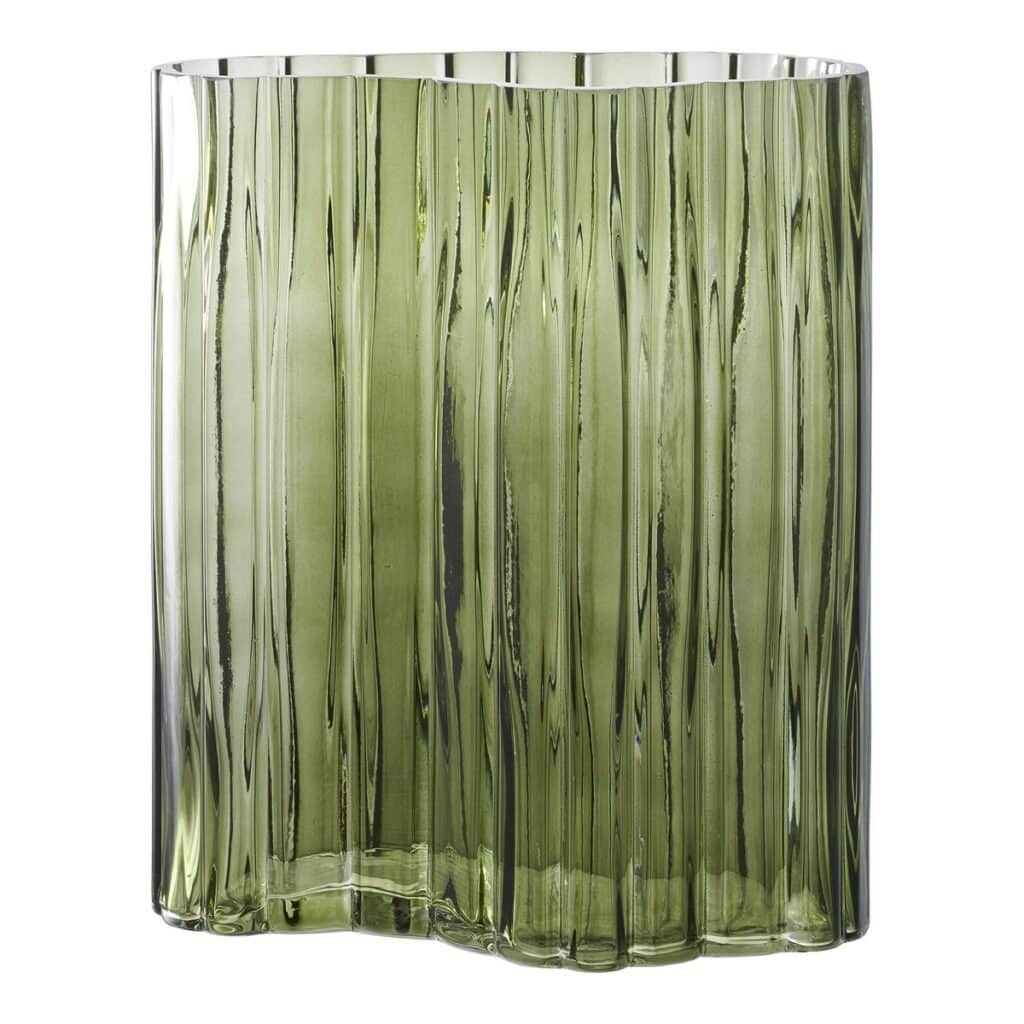 Olivia Vase Rauchgrün - elegantes Glasobjekt für moderne Inneneinrichtung