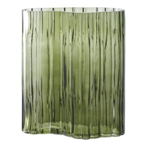 Olivia Vase Rauchgrün - elegantes Glasobjekt für moderne Inneneinrichtung