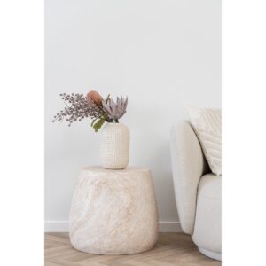 Bona Beistelltisch Natur aus Fiberclay, rund, 47.5 cm Durchmesser