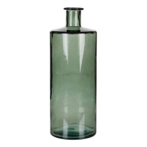 Telin Vase Grau/Grün aus recyceltem Glas