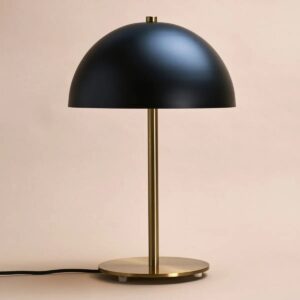 Lola Tischlampe Schwarz/Gold - elegantes Metalldesign