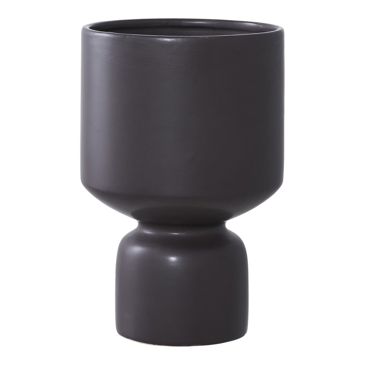 610211f7-e79c-4e45-ad71-9860be1c7944_1200x1200_fill.jpg Arina Vase Schwarz - elegante Keramikvase mit 15 cm Durchmesser