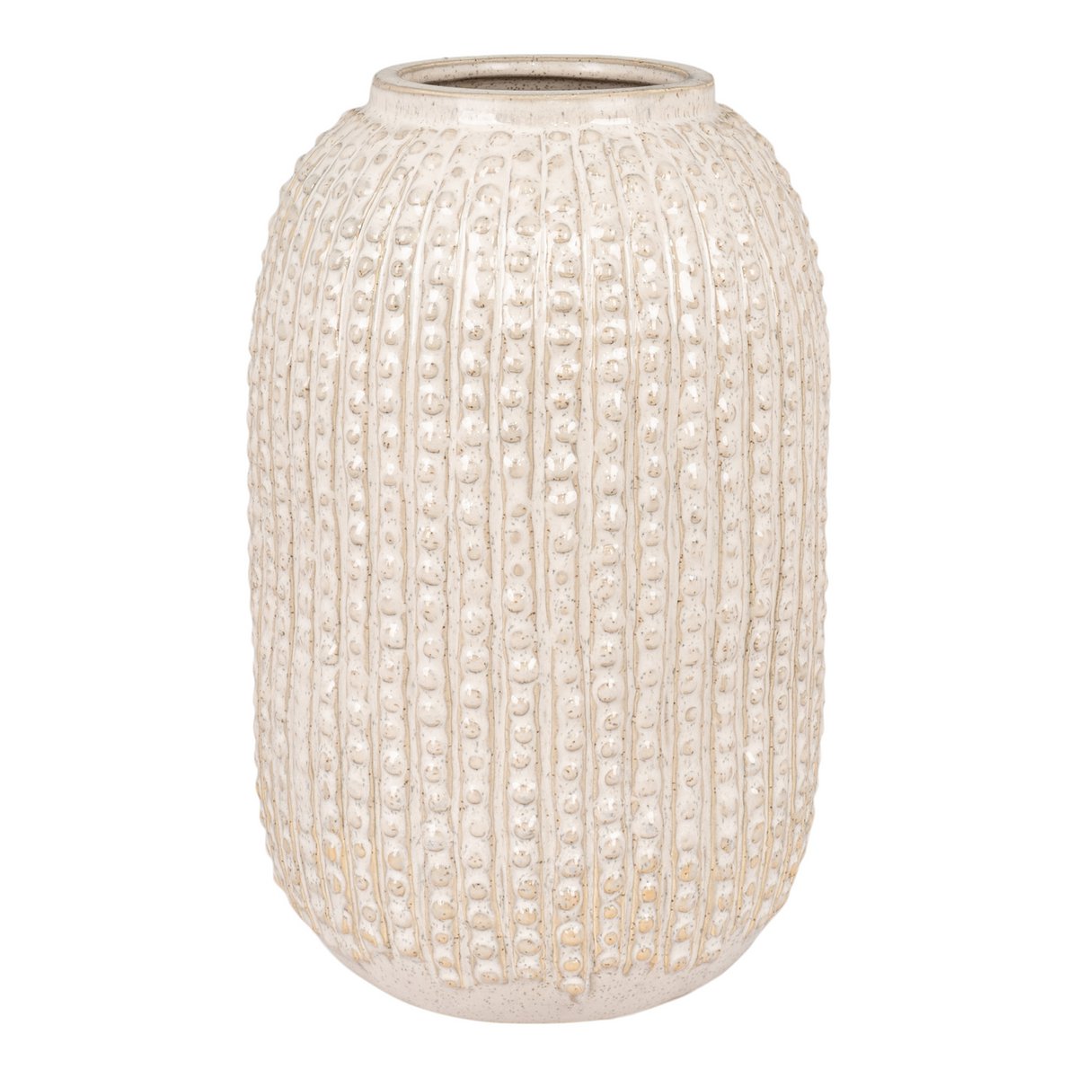 6108e39b-361a-4b2b-80ad-89351c6d4d9f_1200x1200_fill.jpg Alya Vase Beige aus Steinzeug mit strukturierter Oberfläche