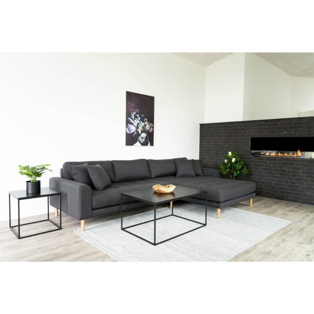 Vitara Beistelltisch Schwarz - elegantes Design und stabile Bauweise
