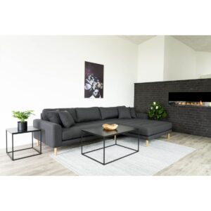 Vitara Beistelltisch Schwarz - elegantes Design und stabile Bauweise