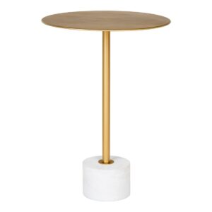 Lyan BeistelltischMessing/Marmor - elegantes Design aus Marmor und Messing