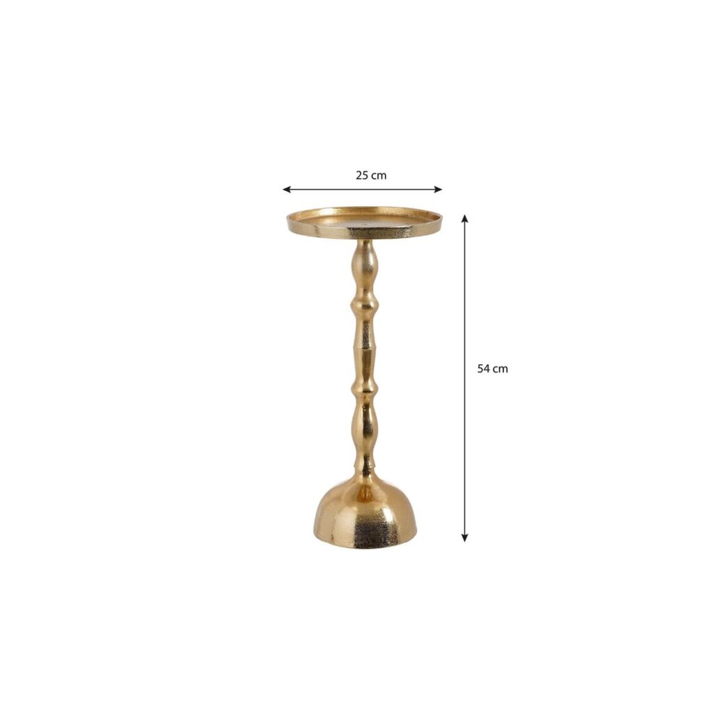 Alira Beistelltisch Gold von Mica Decorations - elegantes Design aus recyceltem Aluminium