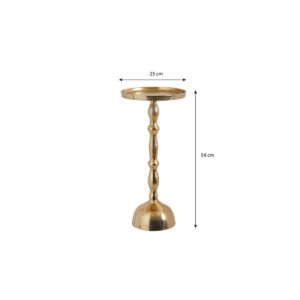 Alira Beistelltisch Gold von Mica Decorations - elegantes Design aus recyceltem Aluminium