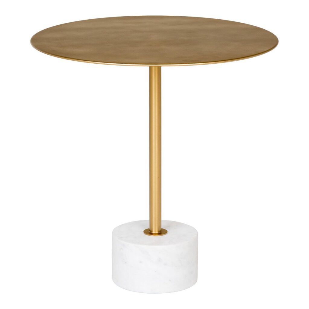 Nura Beistelltisch – Messing/Marmor, elegantes Design