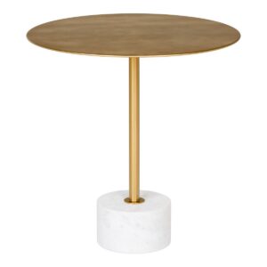 Nura Beistelltisch – Messing/Marmor, elegantes Design