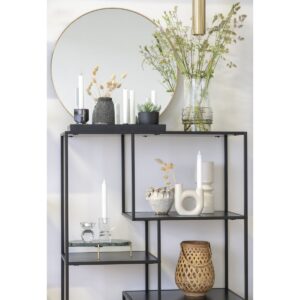 Velas Vase Antikgrau - 3er-Set aus Terrakotta mit antikem Finish