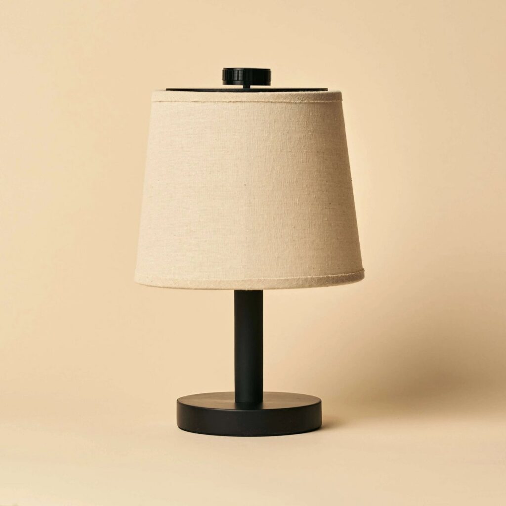 Rover Tischlampe Schwarz - wiederaufladbare Holzlampe mit dimmbarer Funktion