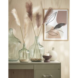 Kimy Vase Transparent - elegante Flaschenvase aus recyceltem Glas