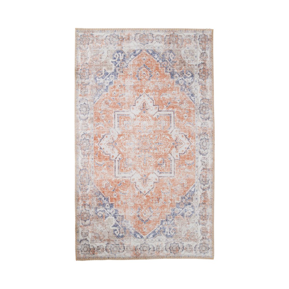 8cdd7e2f-57fd-4443-b695-f35e422b996f_1200x1200_fill.jpg Hena Teppich Blau/Orange – 160x230 cm, Chenille-Polyester, Vintage-Design