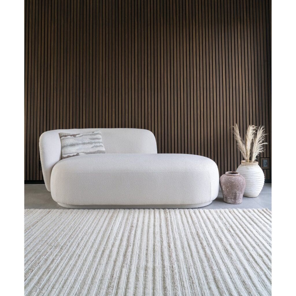 Kashi Teppich Elfenbein - 160x230 cm, handgetuftet, elegante Farbe