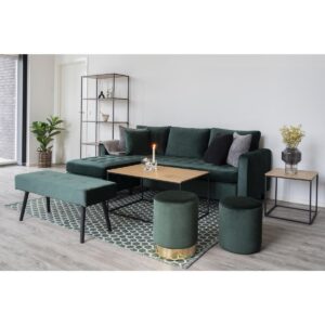Vora Couchtisch Eichenoptik/Schwarz – elegantes Design und stabile Konstruktion