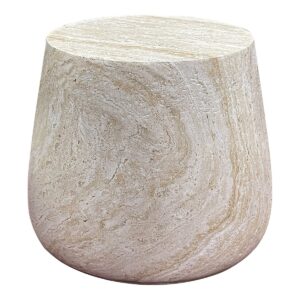 Bona Beistelltisch Natur aus Fiberclay, rund, 47.5 cm Durchmesser