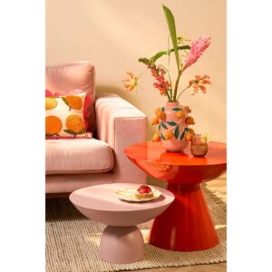 Lina Beistelltisch Hellrosa von Mica Decorations, elegantes Design aus Eisen