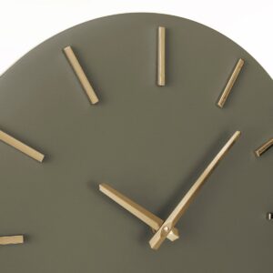 Trima Wanduhr Dunkelbraun - moderne Wanduhr aus Aluminium