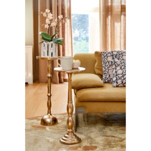 Nala Beistelltisch Gold von Mica Decorations – elegantes Design aus recyceltem Aluminium