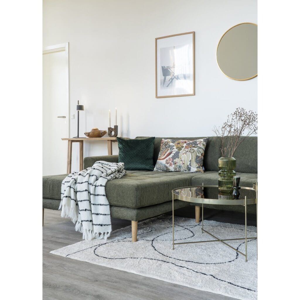 Tampa Teppich Weiß – 200x300 cm, modernes Design aus 100% Baumwolle