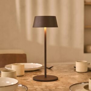 Hila Tischlampe Mokkabraun - stilvolle, kabellose und dimmbare Tischlampe