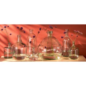Roya Vase Transparent von Mica Decorations - 50 cm hoch, recyceltes Glas