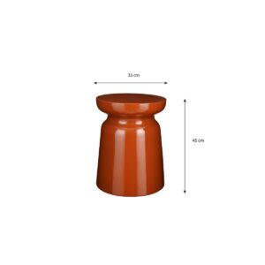 Elli Beistelltisch Orange - moderner Zementtisch