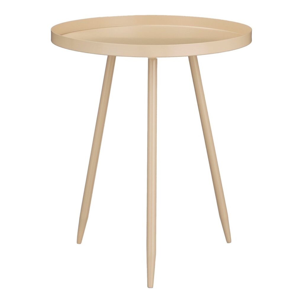 Rarina Beistelltisch Beige von Mica Decorations, elegantes Design aus Metall