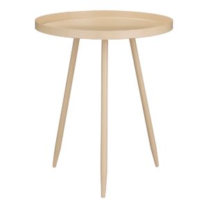 Rarina Beistelltisch Beige von Mica Decorations, elegantes Design aus Metall