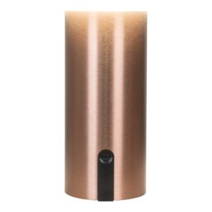 Soham Tischlampe Weiß/Kupfer – moderne LED-Lampe, wiederaufladbar