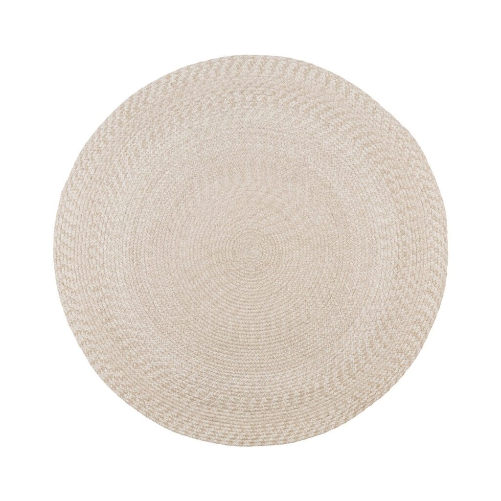 Mirana Teppich Natur/Elfenbein – Ø120 cm aus recyceltem PET