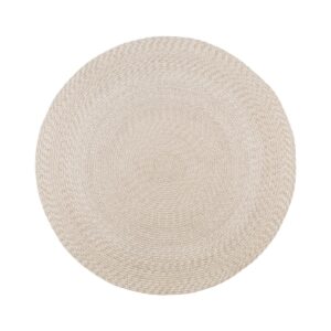 Mirana Teppich Natur/Elfenbein – Ø120 cm aus recyceltem PET
