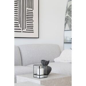 Shina Vase Schwarz - elegante Keramikvase mit schwarzer Farbgebung