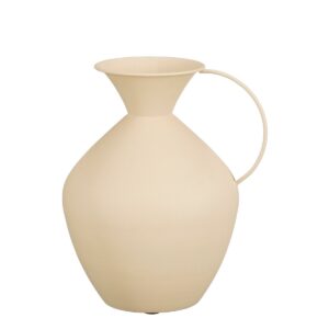 Gina Vase Cremeweiß von Mica Decorations – elegante Eisenvase