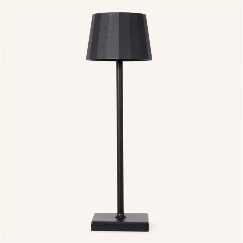 Wally Tischlampe Schwarz - wiederaufladbar und dimmbar