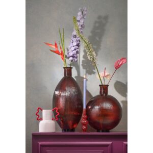 Barin Vase Mahagoni - stilvolle Flaschenvase aus Glas
