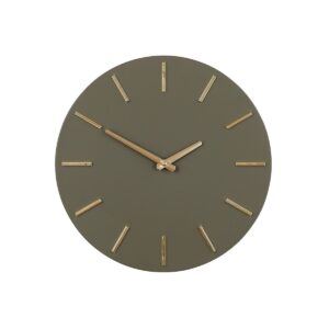Trima Wanduhr Dunkelbraun - moderne Wanduhr aus Aluminium